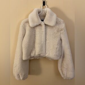 Forever 21 white Faux Fur Jacket